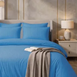 Fresh Sky Blue 6 Pcs King Size Quilt Cover Set in Pakistan