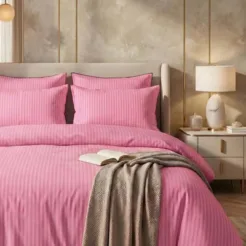 Soft Pink 6 Pcs King Size Quilt Cover Set in Pakistan