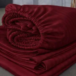 Maroon 6 Pcs King Size Quilt Cover Bedding Set Pakistan