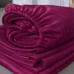 Premium 6 Pcs King Size Quilt Set in Plum Color Pakistan