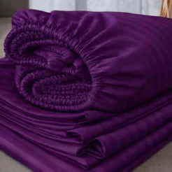 Elegant Purple 6 Pcs King Size Quilt Cover Set in Pakistan