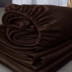Dark Brown 6 Pcs King Size Quilt Cover Set Pakistan
