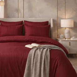 Maroon 6 Pcs King Size Quilt Cover Bedding Set Pakistan