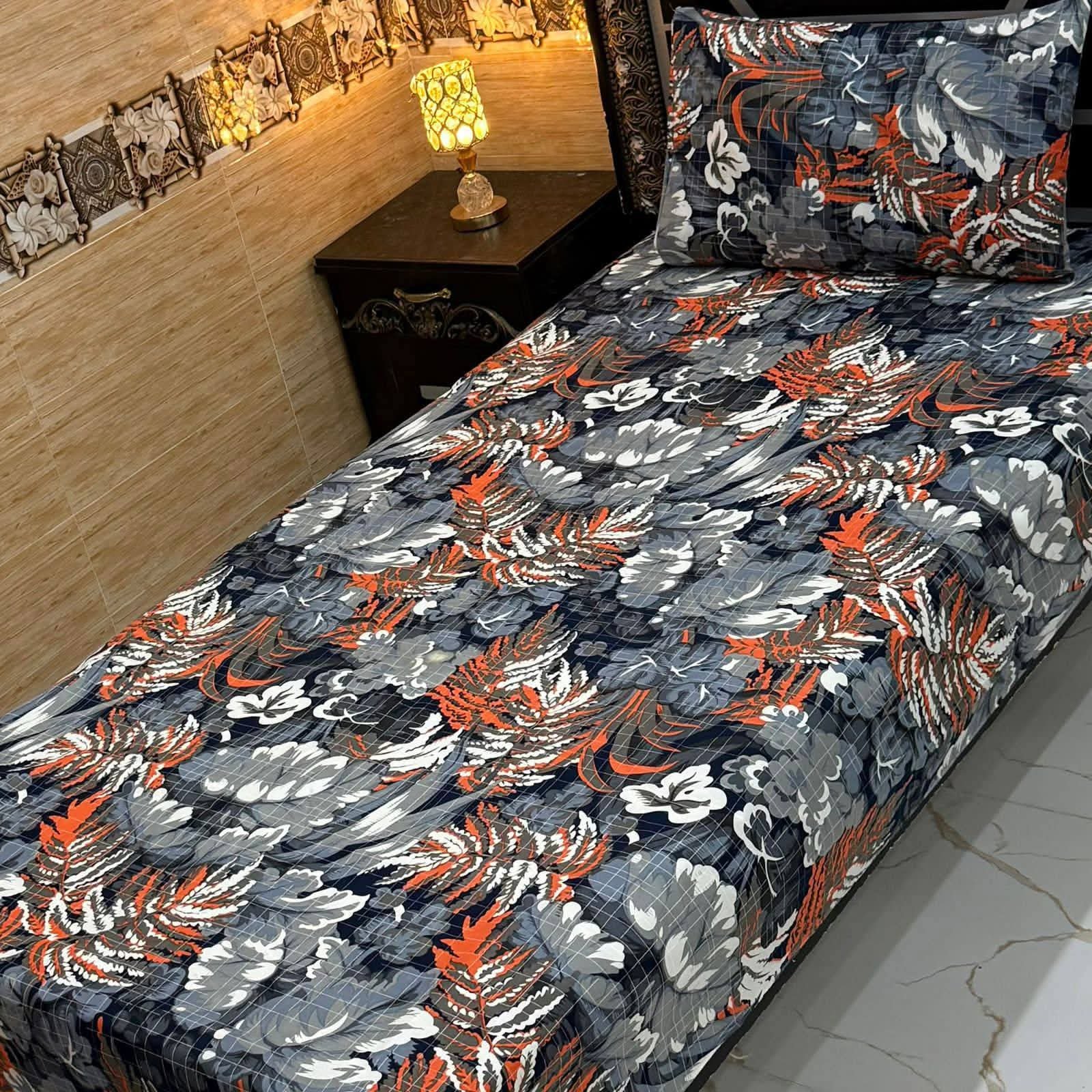 Abstract Multicolor Single Bedsheet