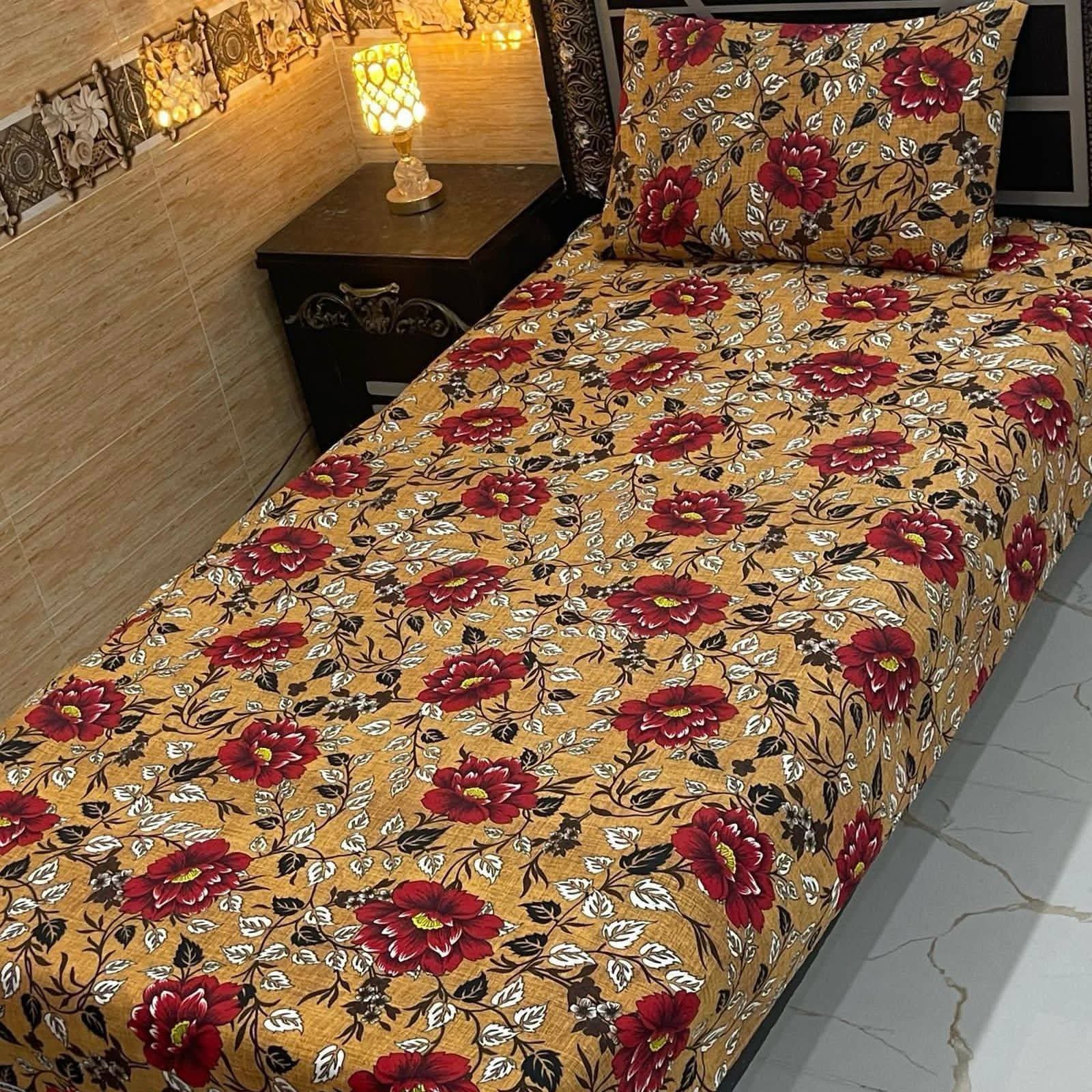 Beige Single Bedsheet
