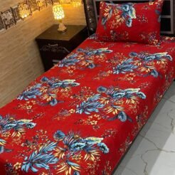 Blue Floral Single Bedsheet