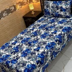 Blue White Single Bedsheet