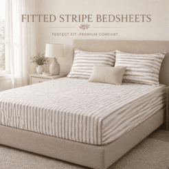 Fitted Stripes Bedsheets