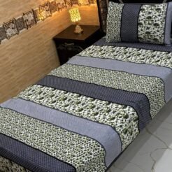 Grey Stripe Single Bedsheet