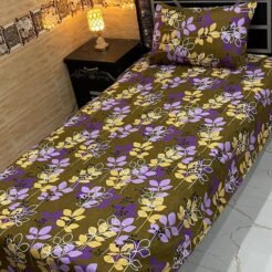 Olive Floral Bedsheet