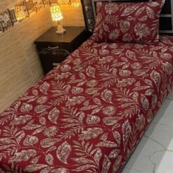 Red Leaf Single Bedsheet