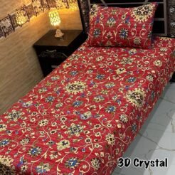 Red Floral Bedsheet