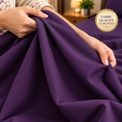 Deep Purple Plain Bedsheet Cotton 2