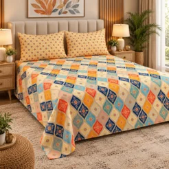 Cozy Colorful Patchwork Bedroom