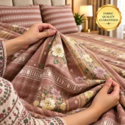 Floral Bedsheet Fabric Quality Detail