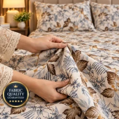 Premium Floral Linen Fabric Showcase