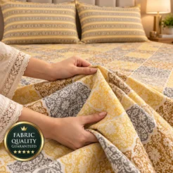 Warm Patchwork Bedsheet Quality Showcase