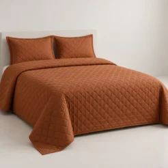 Terracotta Quilted Bedroom Retreat