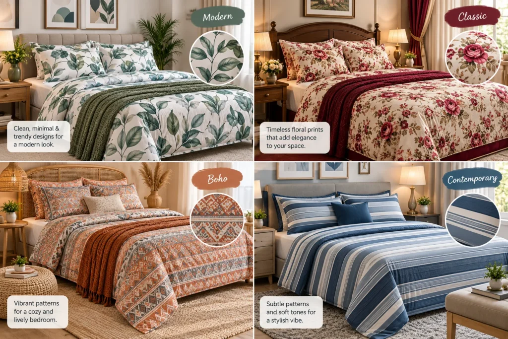 choose bedsheet bedroom style