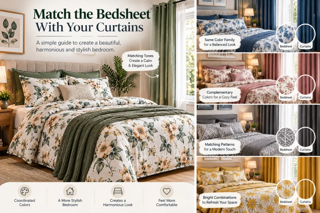 match bedsheet with curtains