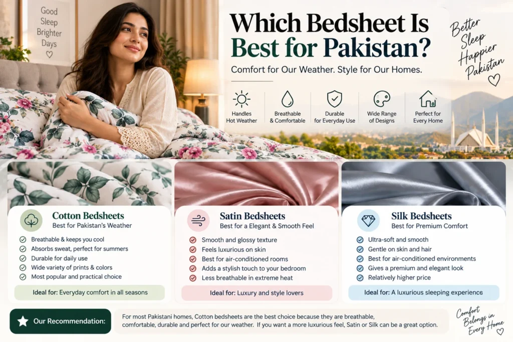 which bedsheet is best for pakistan
